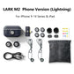Hollyland Lark M2 Wireless Lavalier Microphone 48KHz 24Bit 300m Range 10H Worktime Wireless Microphone for Photography Vlog Live