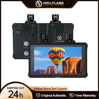 Hollyland Mars M1 Enhanced Wireless Transmitter Receiver Monitor 3-in-1 SDI HDMI Wireless Video Transmission System Monitor