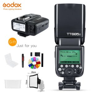 Godox TT685F + X1T-F Trigger 2.4G HSS 1/8000s TTL II GN60 Camera Flash Speedlite for Fujifilm + 5 Gift Kit