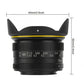 Kamlan 7.5mm F3.2 Large Aperture Wide Angle Fisheye Fixed Focus Mirrorless Camera Lens M43-mount For Olympus APS-C