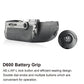 Meike MK D600 Battery Grip for Nikon D600 DSLR Camera EN-EL15