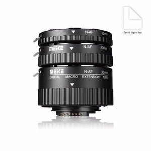 Meike MK-N-AF1-B Auto Focus Macro Extension Tube Ring Plastic for Nikon D800 D90 D3200 D5100 D5200 D7000 D7100