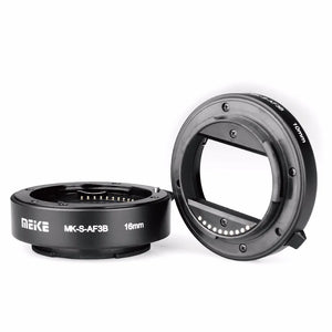 Meike MK-S-AF3B AF Extension Tube Adapter Ring Lens for Sony NEX Micro DSLR (10mm, 16mm) E-Mount NEX-3 NEX-5 Camera