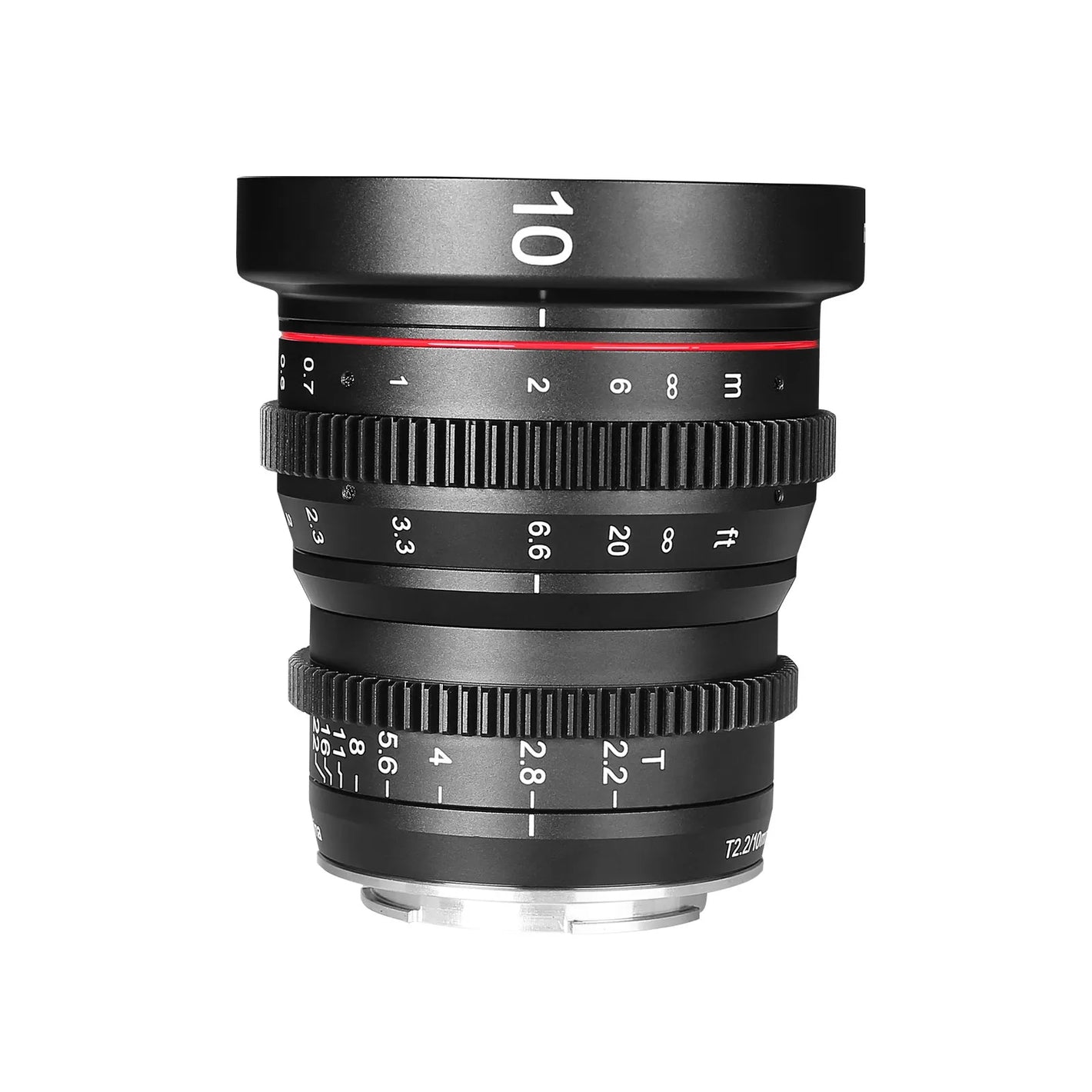 Meike 10mm T2.2 Large Aperture Manual Focus Low Distortion APS-C S35 Format Mini Prime Cine Lens