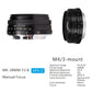 Meike 28mm f2.8 Fixed Manual Focus Lens for Olympus Panasonic M4/3/Fujifilm X/Sony E/Canon EF-M Cameras