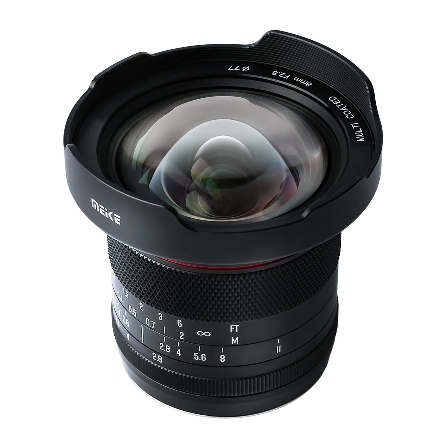 Meike 8mm F2.8 Prime Manual Focus Ultra-wide Angle and Zero Distortion Lens for Panasonic Lumix/ Olympus Micro 4/3