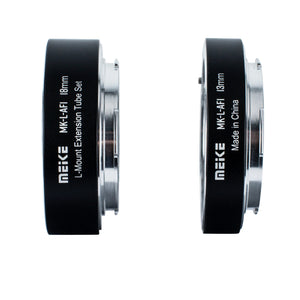 Meike MK-L-AF1 Metal AF Automatic Macro Extension Tube Adapter Ring Set for Panasonic Lumix Leica Sigma L-Mount Cameras