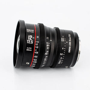 Meike Prime 12mm T2.5 Cine Lens for Super 35 Frame Cinema Camera System