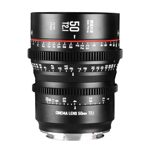 Meike Prime 50mm T2.1 Super 35 Frame Cinema Camera Systems for  EF/PL-Mount Cameras