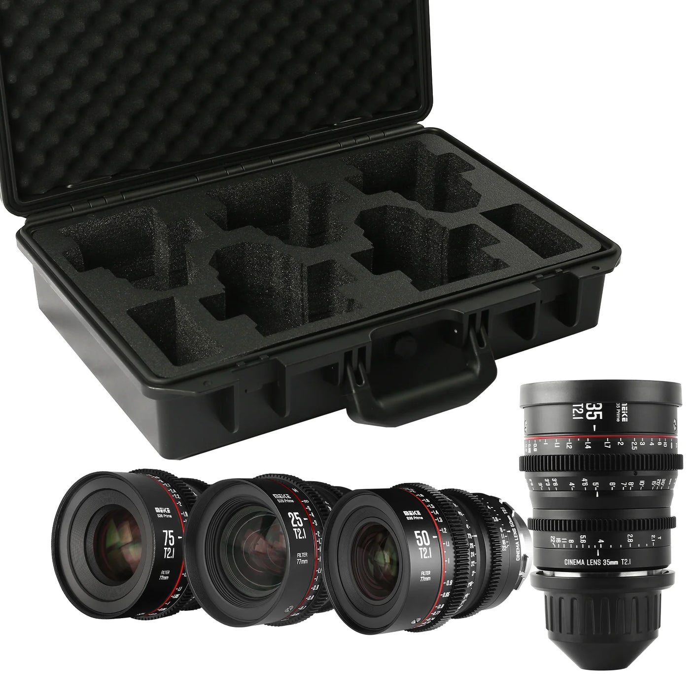 Meike Super 35 Frame Series (2-6)* Cine Lens Kit+Cine Lens Case