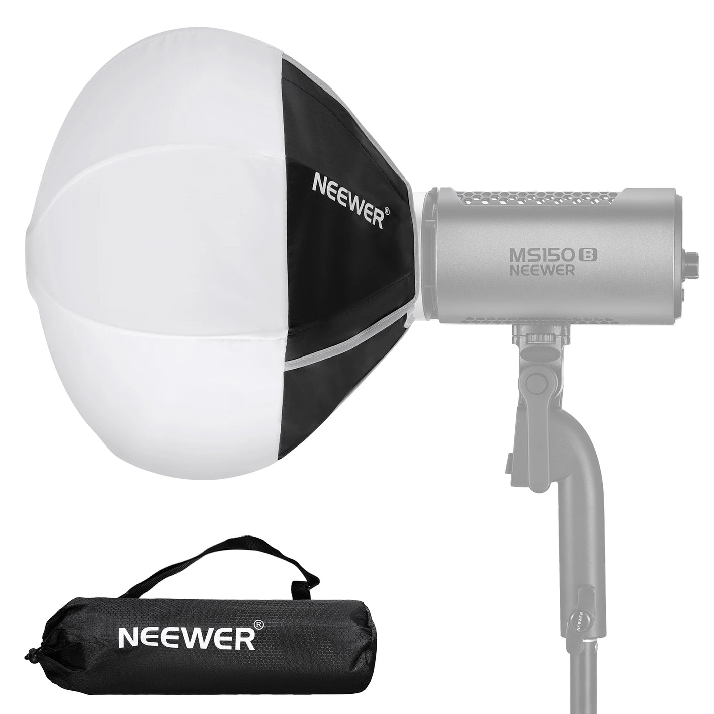 NEEWER 12"/30cm Lantern Softbox with NEEWER Mount, Quick Release 360° Omnidirectional Light Diffuser Modifier Mini Softbox