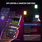 NEEWER VL67C RGB Selfie Light with APP Control, 94 LED CRI97 2000mAh Rechargeable, Portable Front & Back Phone Clip for TikTok