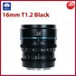 SIRUI Night Walker 16mm T1.2 75mm T1.2 S35 Cine Lens APS-C Large Aperture Lens for Sony E Canon RF Fuji X L M4/3