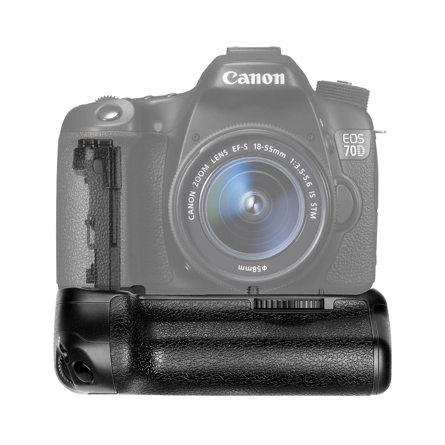 Neewer Battery Grip Holder (Replacement for BG-E14) Work with LP-E6 Battery or 6 Pieces AA Batteries for Canon EOS 70D 80D 90D