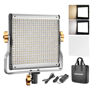 Neewer Dimmable Bi-color 480 LED Professional Video Light for Studio/YouTube Outdoor Video Photography Lighting