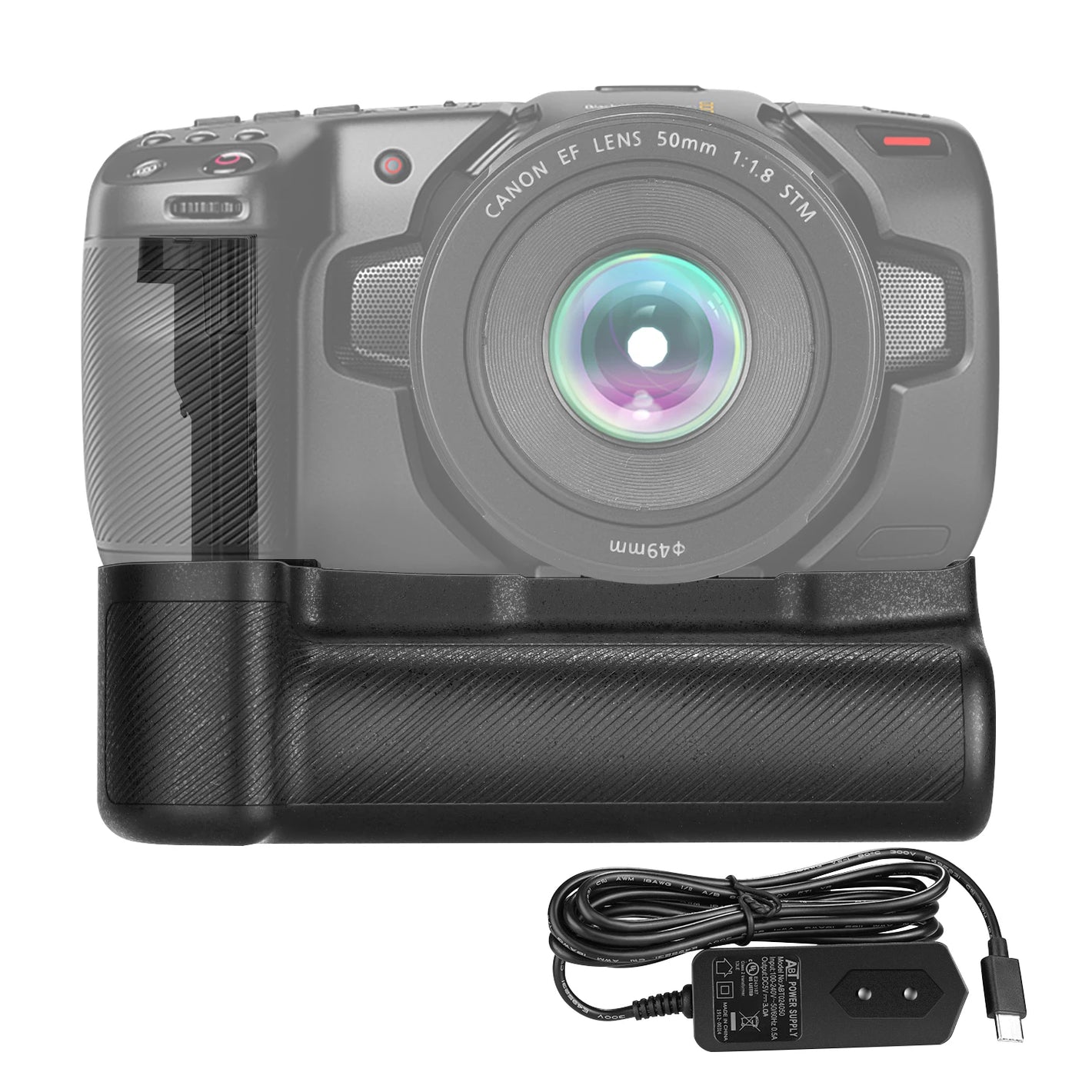 Neewer HM Battery Grip For Blackmagic Pocket Cinema Camera with Type-C USB Adapter, Only Works with LP-E6/E6N Battery No Battery