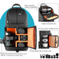 Neewer Professional Camera Storage Sling Bag Waterproof Shockproof Tearproof Partition Protection Case for Canon Nikon Sony DSLR