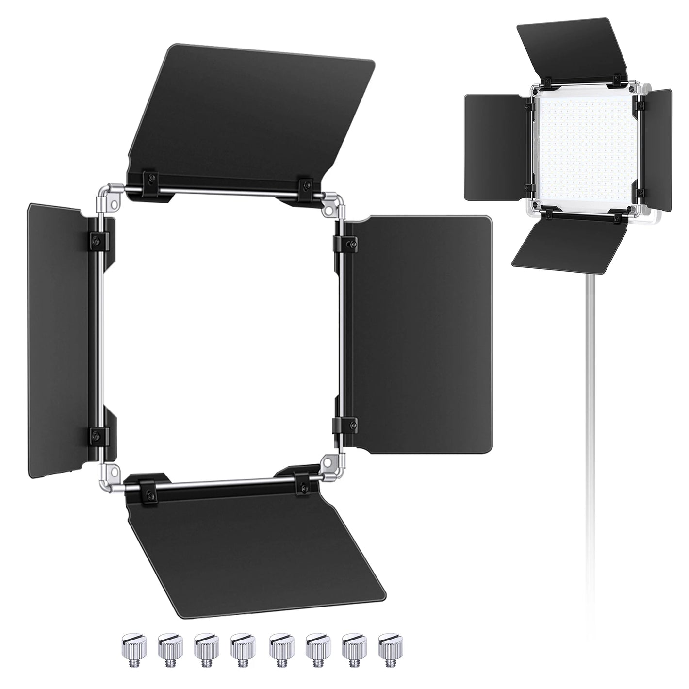 Neewer Professional LED Video Light Barn Door for Neewer 480 LED Light Panel, Solid Metal Construction