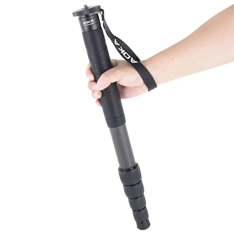 AOKA Professional Portable Lightweight Carbon Fiber Tripod Holder Camera Monopod