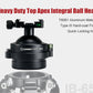 SUNWAYFOTO IB-65P 65mm Heavy Duty Tipod Ball Head to 75mm Bowl Adapter with Picatinny Nato/Arca Swiss Clamp