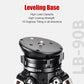 SUNWAYFOTO LB-90B Leveling Base Tripod Head 55 lbs(25kg) Load Capacity,Black