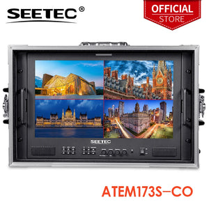 SEETEC ATEM173S-CO 17.3 Inch Full HD 1920x1080 3G-SDI HDMI  Portable Carry-on Multi-camera Director Monitor