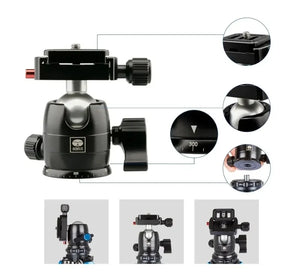 SIRUI Mini Tripod AM-223 ProfiLegs Carbon Fiber Travel with B-00K Ball Head Extreme Lightness High Stability Combined