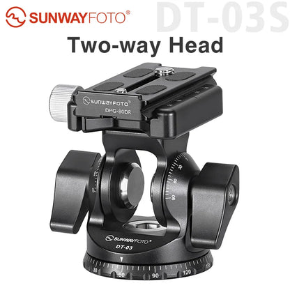 SUNWAYFOTO DT-03S Tilt Head for Monopod and Tripod 33lbs(30KG) Load Capacity