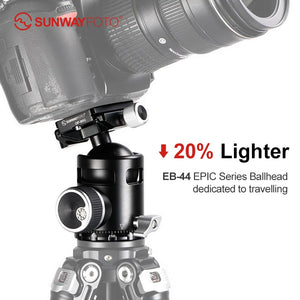 SUNWAYFOTO EB-44 Tripod Ball Head EPIC Series Traveller Ballhead Is Specially Designed for Travelling