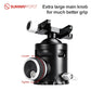 SUNWAYFOTO EB-44 Tripod Ball Head EPIC Series Traveller Ballhead Is Specially Designed for Travelling