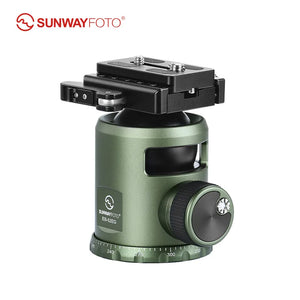 SUNWAYFOTO EB-52EGD 52mm Tripod Ball Head for Rifle without Notch with Lever Arca Swiss Clamp DLC-60