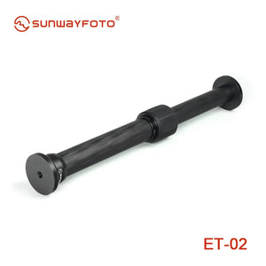 SUNWAYFOTO ET-02 Tripod Extension Tube 24mm Carbon Fiber Material for Tripod with 1/4 -3/8 Screw for Dslr Camera Accessories