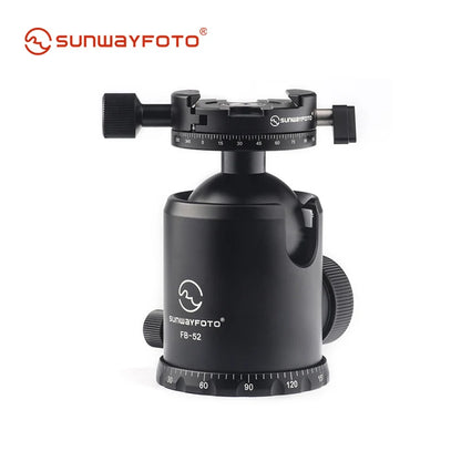 SUNWAYFOTO FB-52DDHi Tripod Ball Head with Free Quick Release Plate for DSLR Camera Ballhead Panoramic Tripod Head