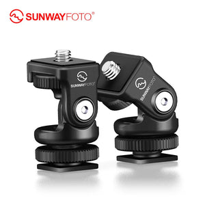 SUNWAYFOTO HB-02 Mini Tripod Hot Shoe Panoramic Video Mini Ball Head Ballhead Panorama for Head DLSR Camera