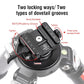 SUNWAYFOTO IB-40 Heavy Duty Tipod Head to 75mm Bowl Adapter with Picatinny Nato/Arca Swiss Clamp Load 55lbs(25KG)