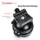 SUNWAYFOTO IB-65P 65mm Heavy Duty Tipod Ball Head to 75mm Bowl Adapter with Picatinny Nato/Arca Swiss Clamp