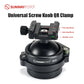 SUNWAYFOTO IB-65P 65mm Heavy Duty Tipod Ball Head to 75mm Bowl Adapter with Picatinny Nato/Arca Swiss Clamp