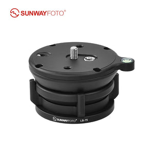 SUNWAYFOTO LB-75  360° Panoramic Leveling Base Tripod Head 33 lbs(15kg) Load Capacity