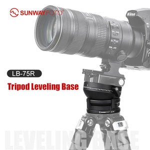 SUNWAYFOTO LB-75R  360° Panoramic Leveling Base Tripod Head 33 lbs(15kg) Load Capacity