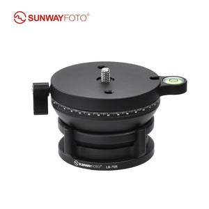 SUNWAYFOTO LB-75R  360° Panoramic Leveling Base Tripod Head 33 lbs(15kg) Load Capacity
