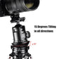 SUNWAYFOTO LB-90B Leveling Base Tripod Head 55 lbs(25kg) Load Capacity,Black