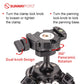 SUNWAYFOTO  PMB-18 Mini Tripod Ball Head Viode Head for Phones and Camera Ballhead  Easy to Carry Inverted Ballhead