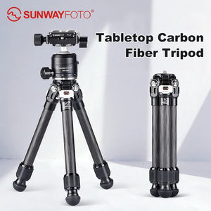 SUNWAYFOTO T16C20N II  Mini Carbon Tripod for Camera Phone Protable Stand Travel Camera Holder DSLR Tripod  Accessories