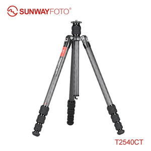 SUNWAYFOTO T2540CT Tripod for Camera Travel Tripod Carbon Fiber Portable  Waterproof Reverse Folding 13KG Load Capacity