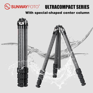 SUNWAYFOTO T2541CE Travel Tripod Carbon Fiber Compact Light Portable Professional Tripod Dslr Camera Waterproof