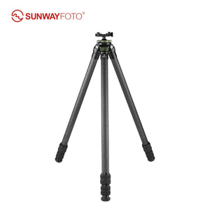 SUNWAYFOTO T2830CS Carbon Fiber Tripod for Hunting with Inverted Ball Head Arca Swiss Pic Rail Adapter Clamp