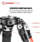 SUNWAYFOTO T3640CM Fiber Tripod for Video Camera Photography Weight Outdoor Tripod Waterproof,66.0lb Load