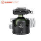 SUNWAYFOTO TH-55G  Low-profile High Locking-strength Ballhead with Quick Release Plate DP-60RG Compatible with Arca-Wiss and RRS