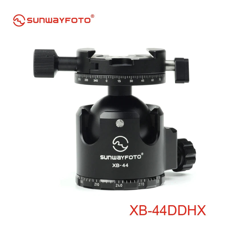 SUNWAYFOTO XB-44DDHX Low-Profile Professional Tripod Ball Head with Panoramic Clamp for DSLR Camera