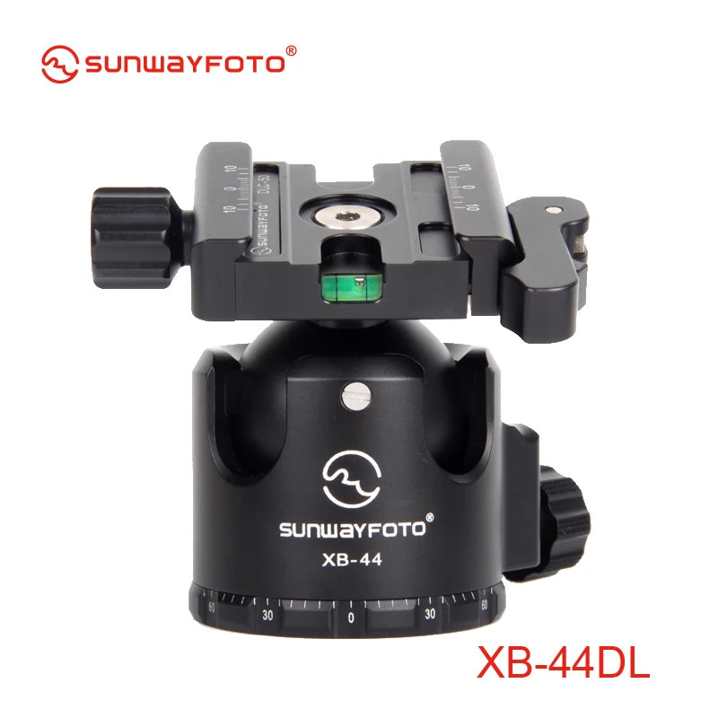 SUNWAYFOTO XB-44DL  44mm Ballhead Low Profile Camera Mount for Tripod with Arca-Swiss Quick Release Plate